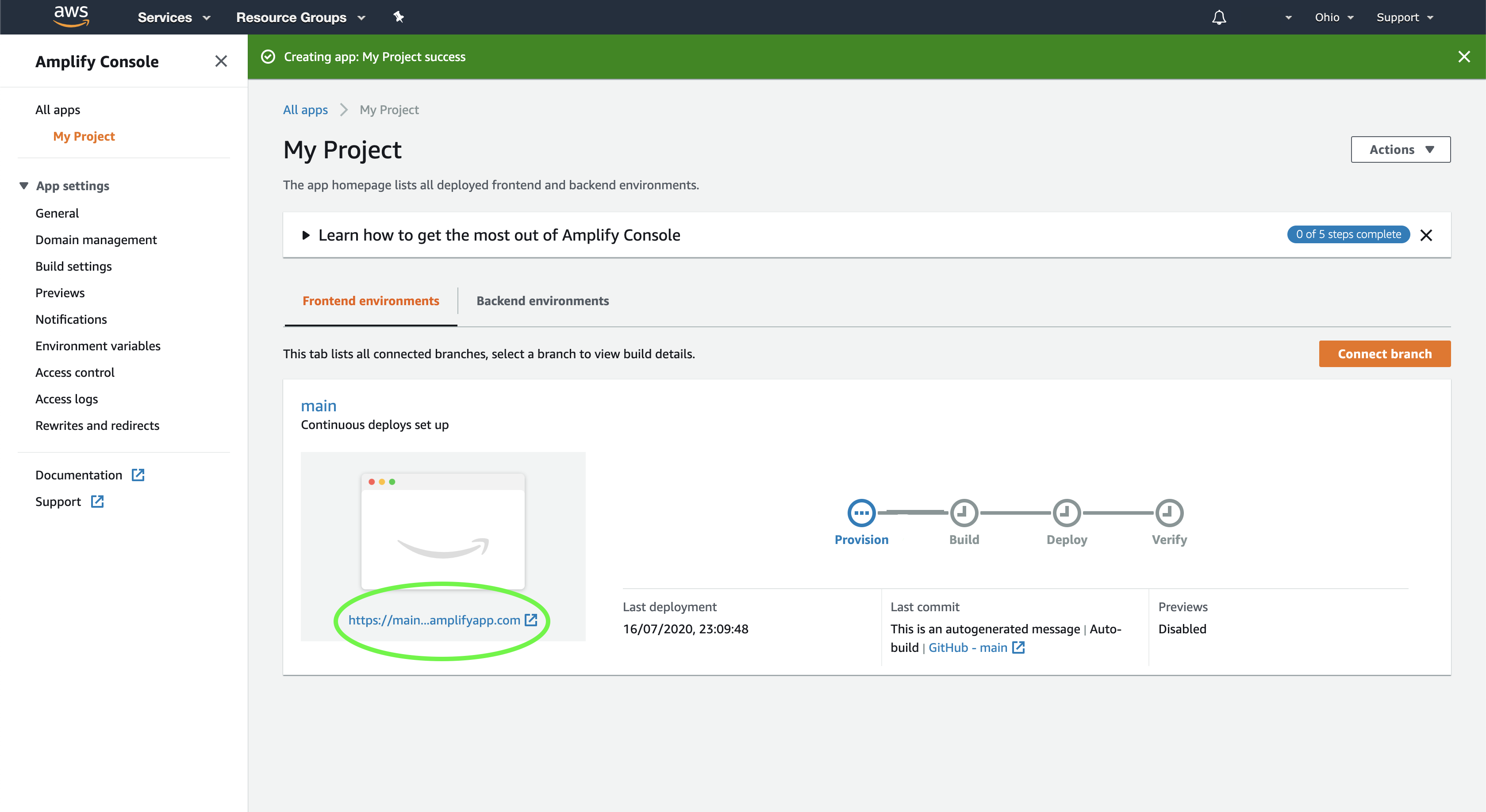 Viewing Your Live Deployment