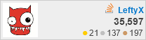 profile for LeftyX at Stack Overflow, Q&A for professional and enthusiast programmers