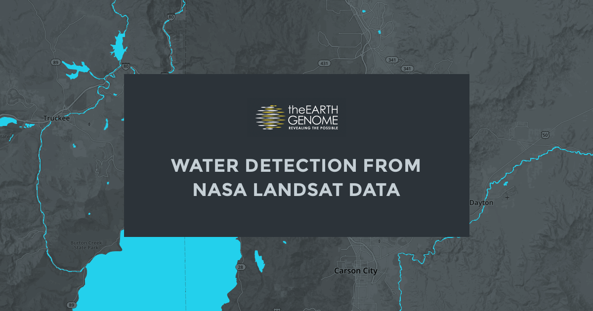 Water detection from NASA Landsat data