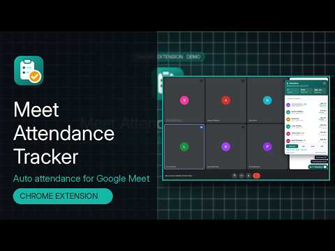 Meet Attendance Tracker demo