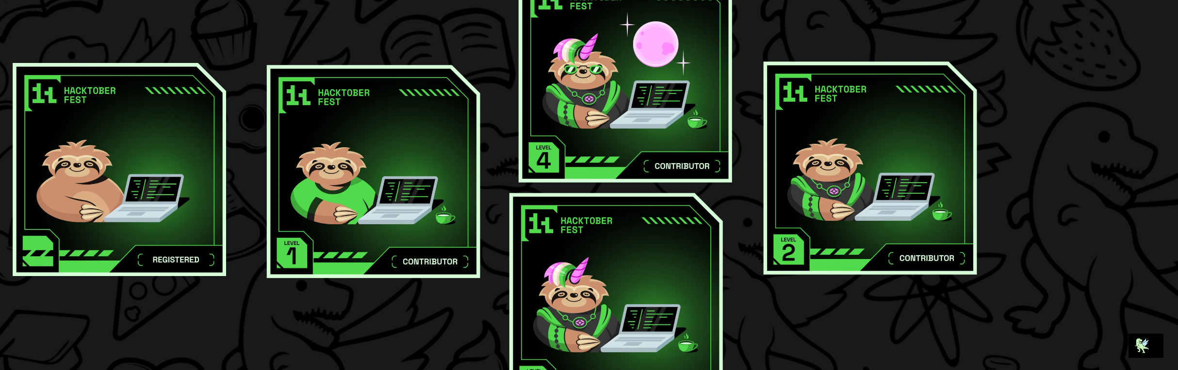 An image of @kof70's Holopin badges, which is a link to view their full Holopin profile