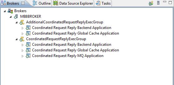 Figure 8 - Check that the applications are deployed to the Execution Groups