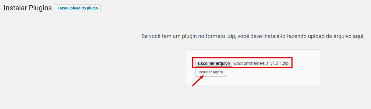 WooCommerce, instalação