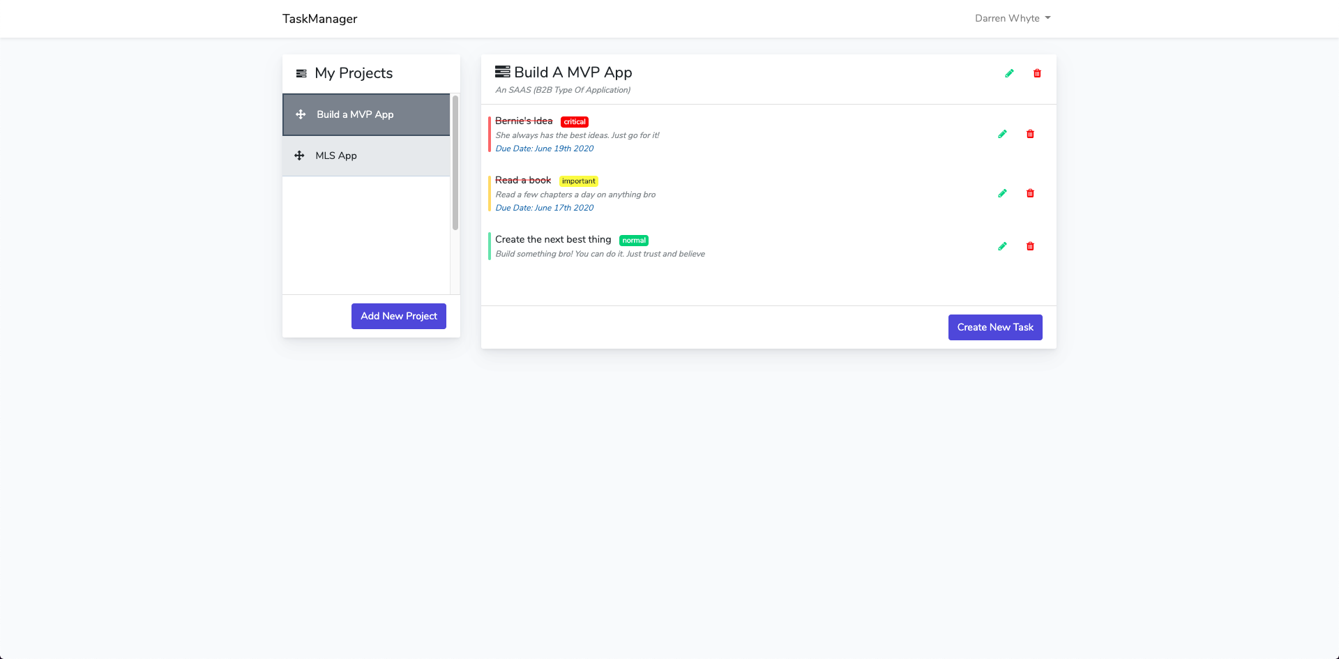 screenshot of taskmanager