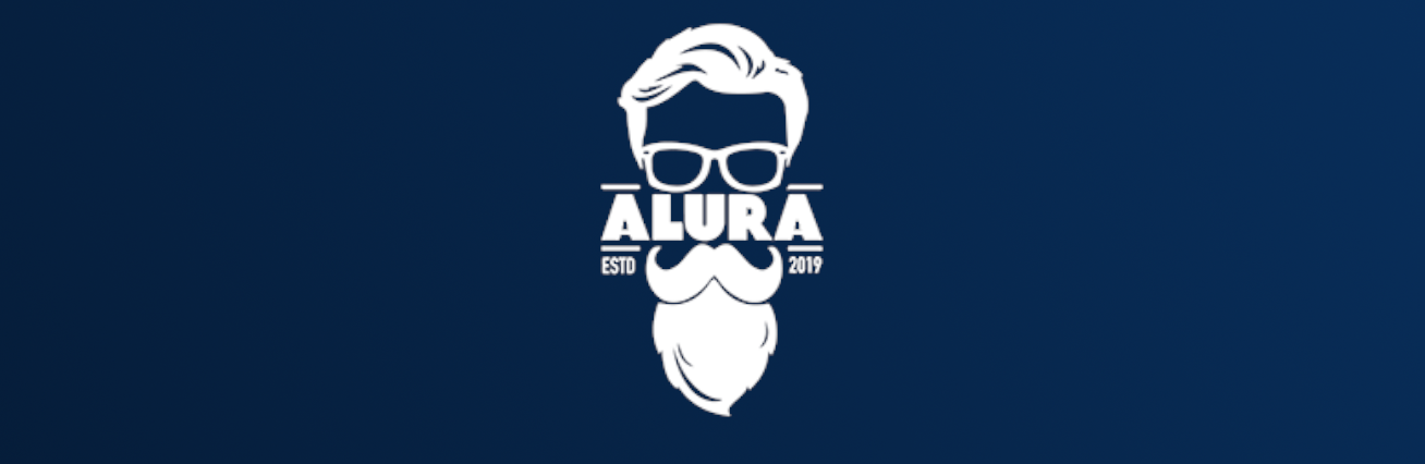 Logo Barbearia Alura