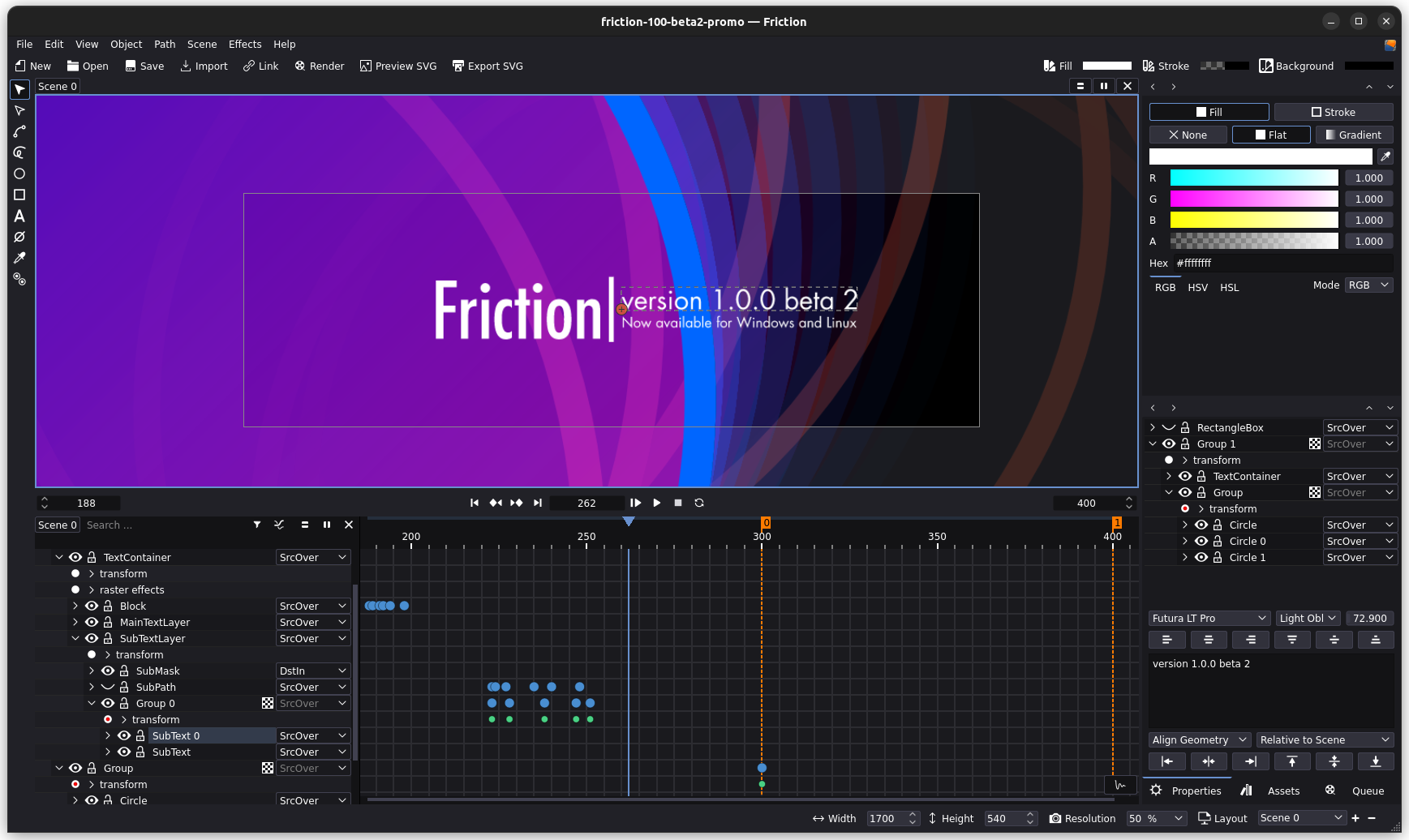 Screenshot of Friction 1.0.0