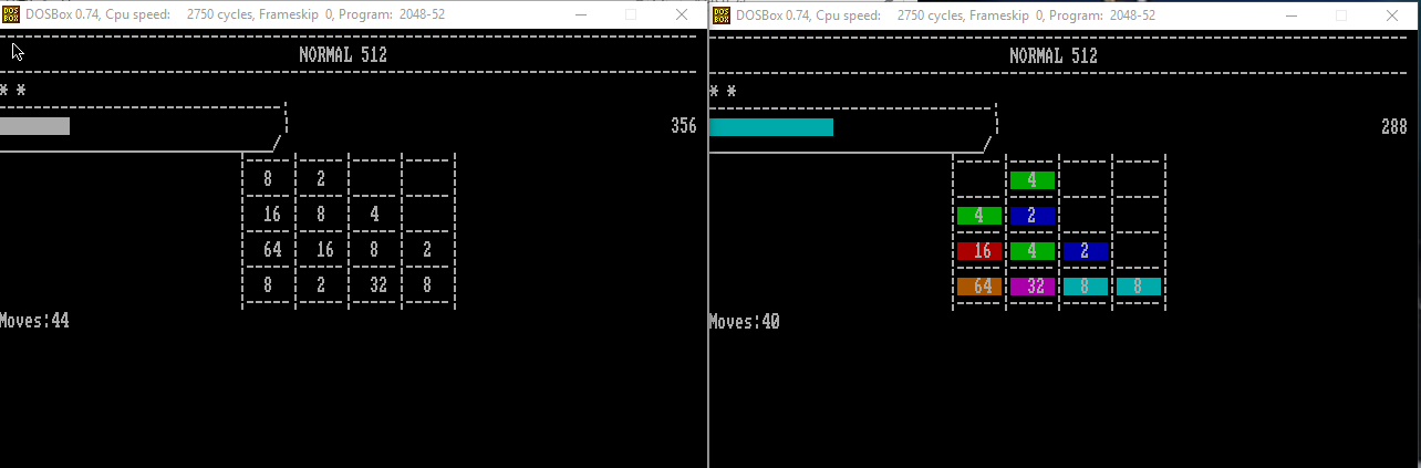 conparision between monochrome mode (left) and color mode (right)