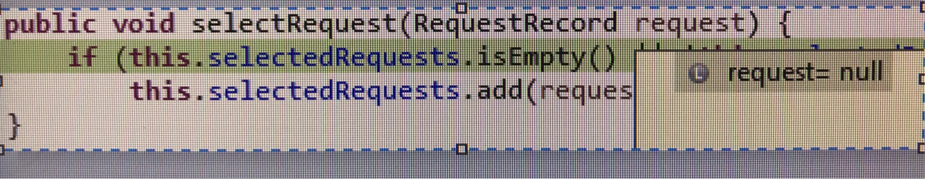 Fired function with null parameter