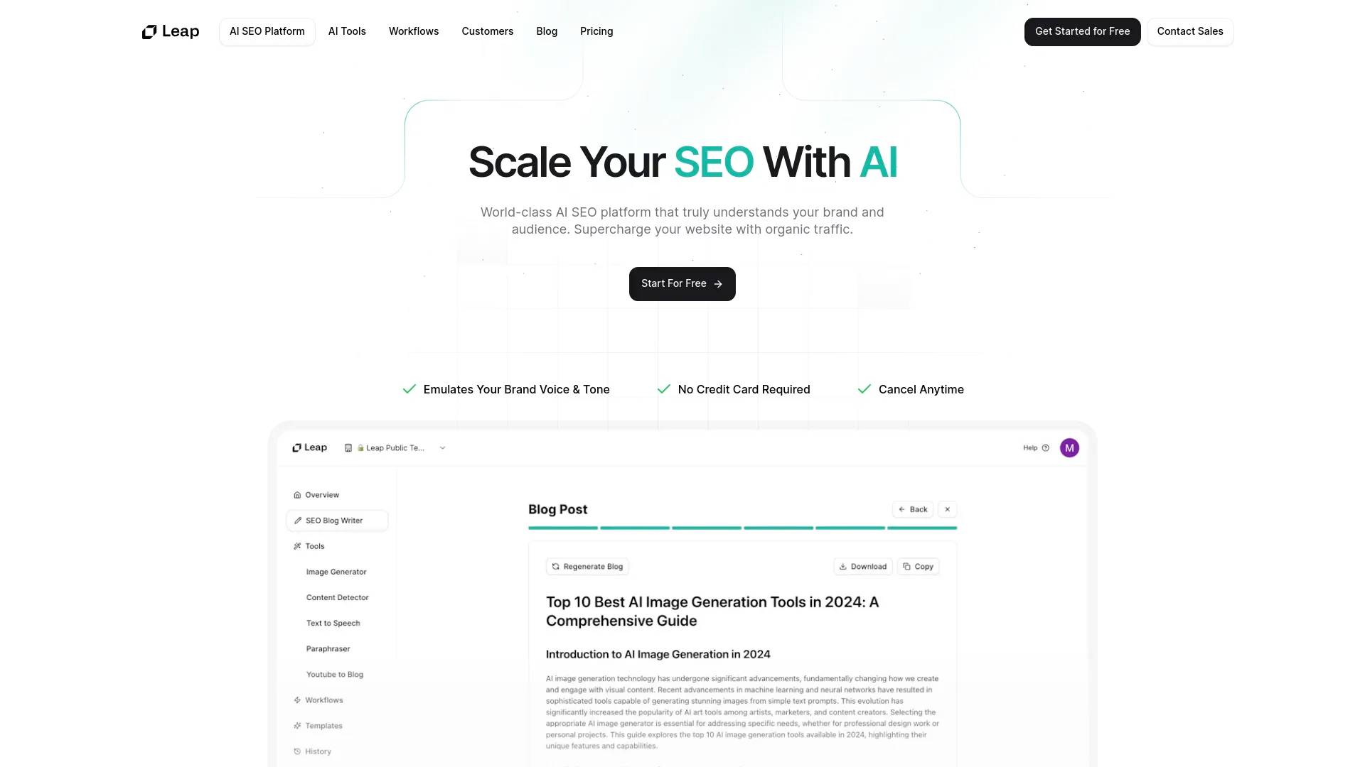 AI SEO by Leap AI