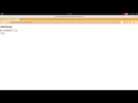 Video Minimal example using WTforms with Fask and Sqlite database 