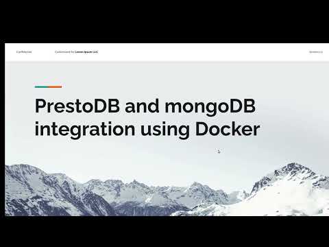 Mongo with Prestodb Integration