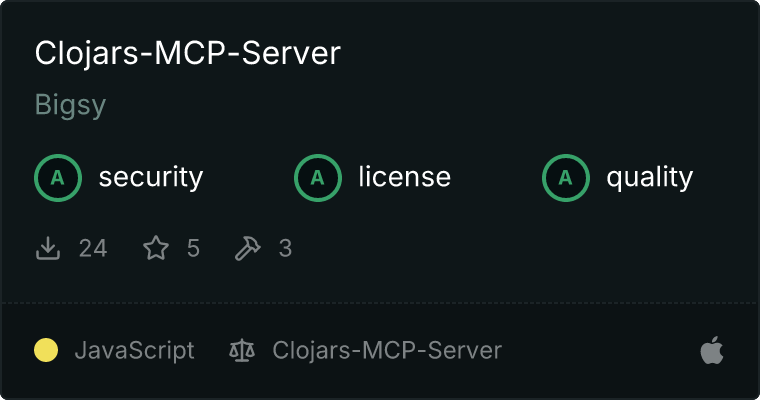 Clojars-MCP-Server MCP server