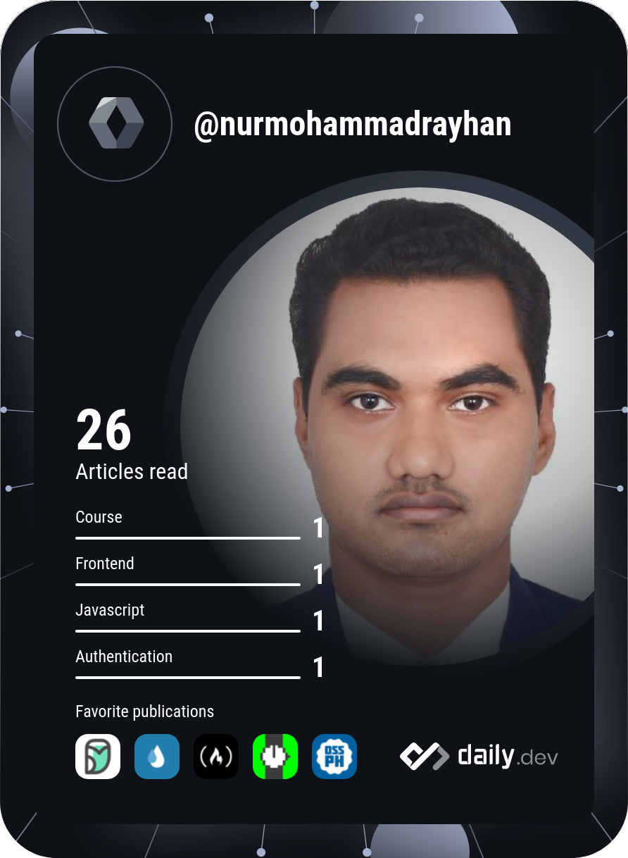 Nur Mohammad Rayhan's Dev Card