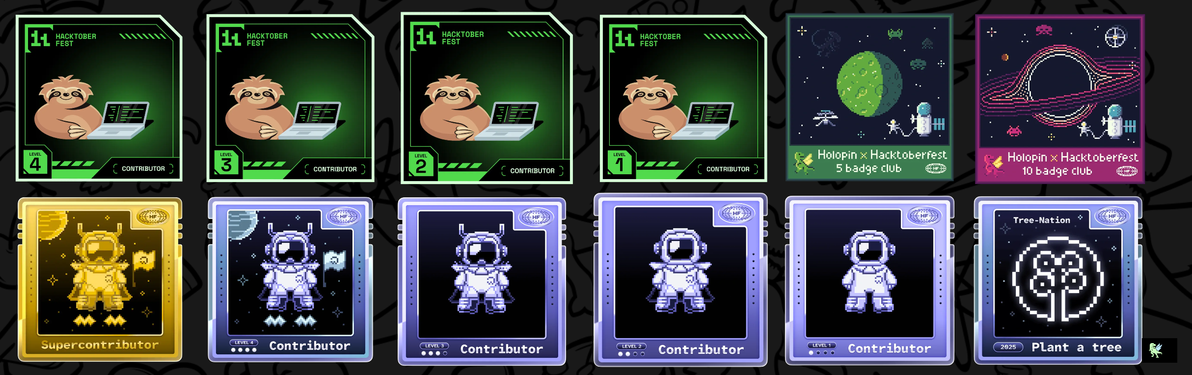 An image of @rxshabn's Holopin badges, which is a link to view their full Holopin profile