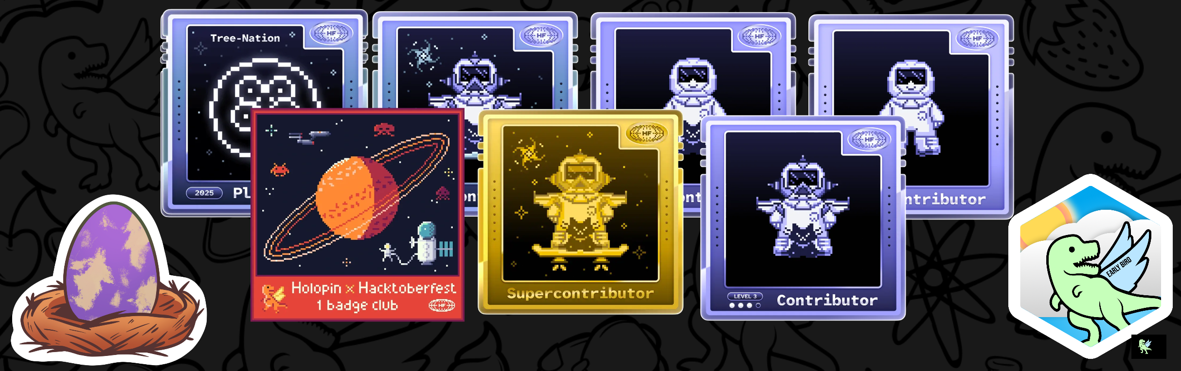 An image of @raja89's Holopin badges, which is a link to view their full Holopin profile