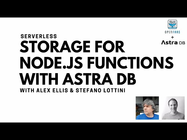 Serverless Storage for Your Node.js Functions with Astra DB
