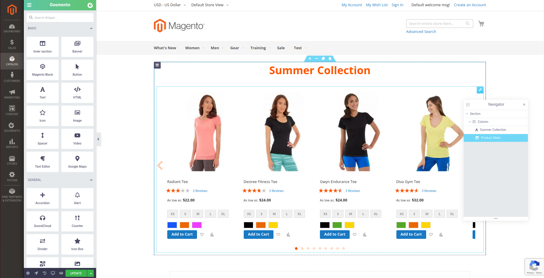 Goomento - Free Magento Page Builder Extension