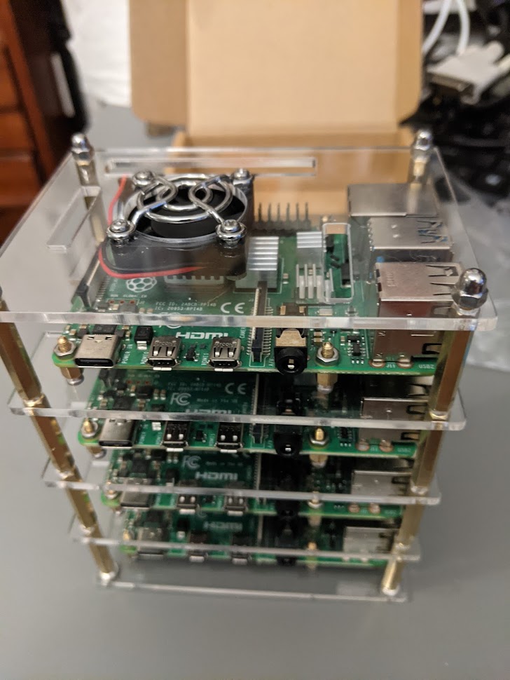 Assembled RPi's Cluster