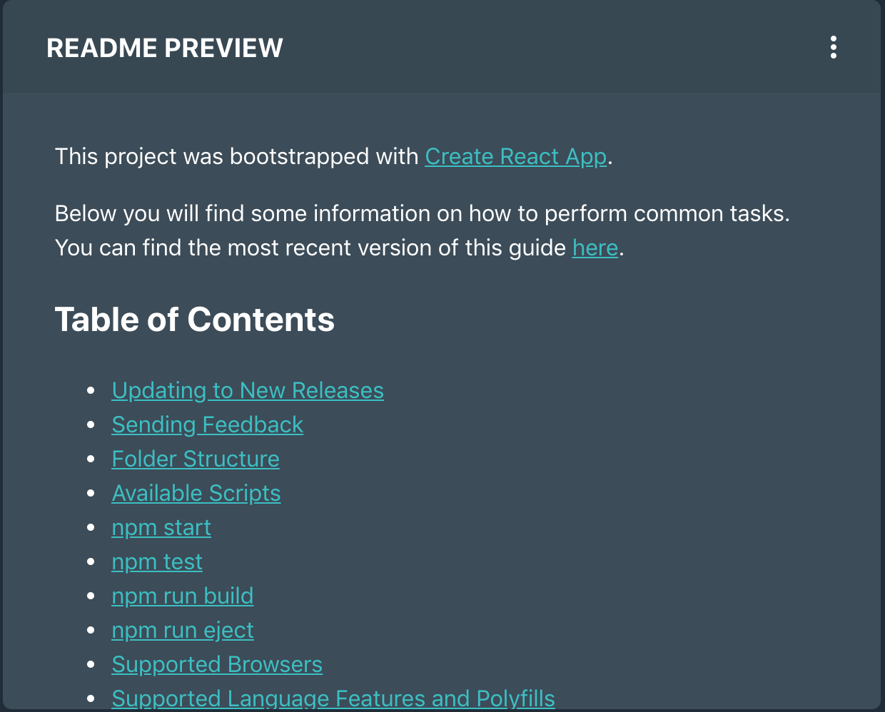 Webdash readme preview