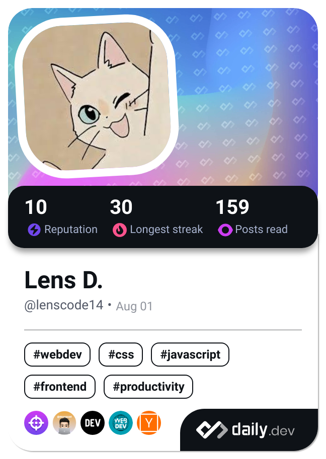 Lens D.'s Dev Card