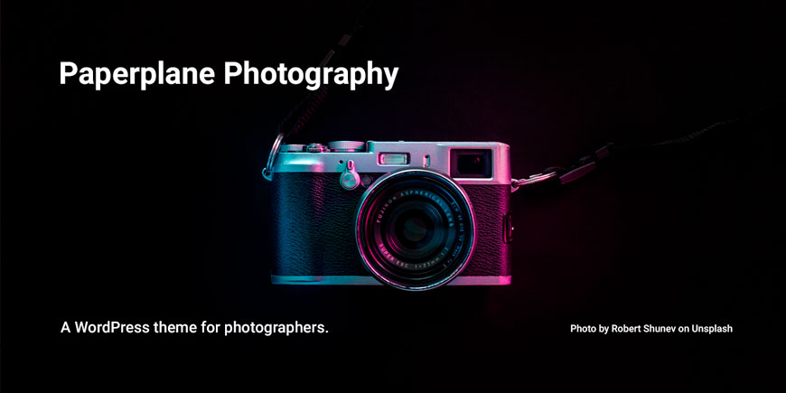 Paperplane photography theme