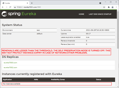 Eureka 自我保护机制