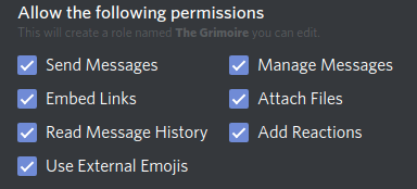 Permissions