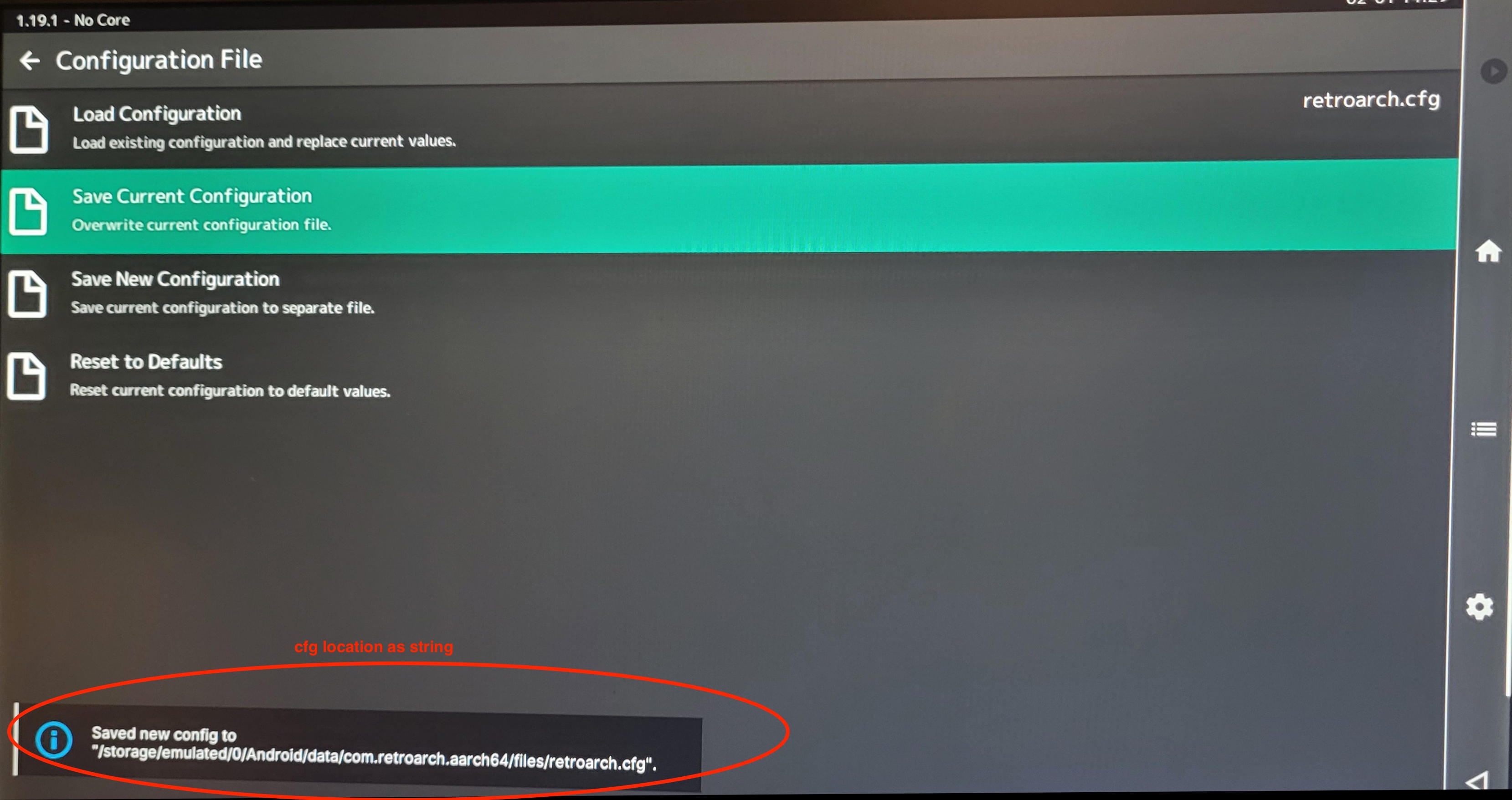 Retroarch CFG Location