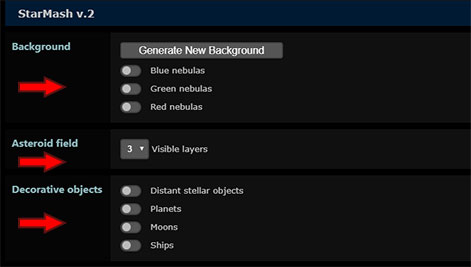 Settings Sections