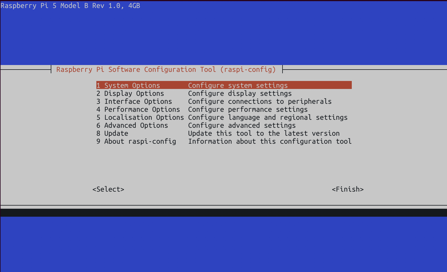 Pi configuration