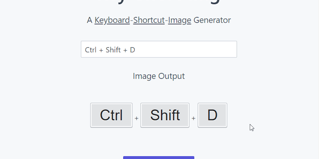 Keyboard Shortcut Image Creator