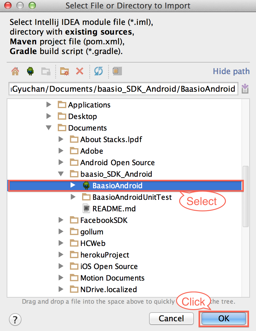 <Android Studio Project Import Step4>