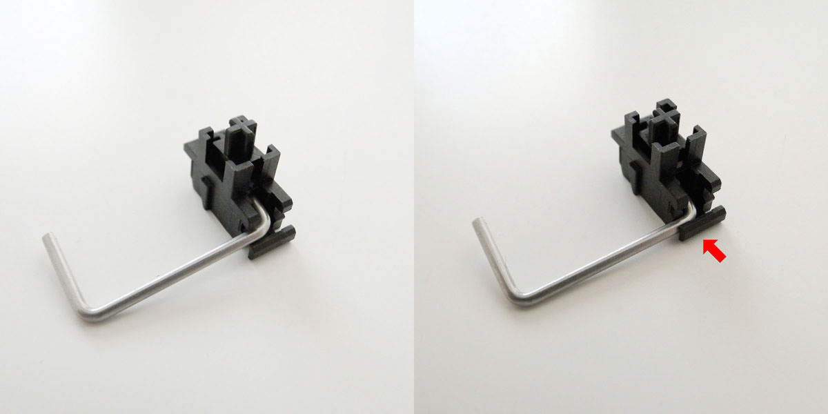 Insert the stabilizer bar