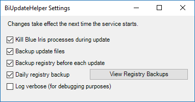 BiUpdateHelper Settings