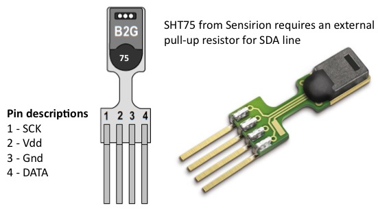 SHT 75 Pinbelegung