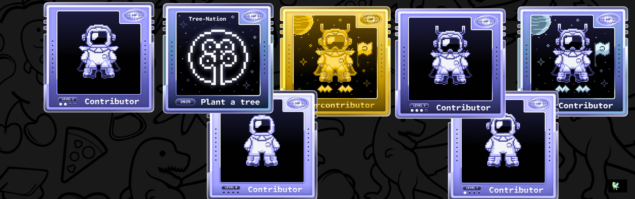 An image of @sakinakheraj's Holopin badges, which is a link to view their full Holopin profile