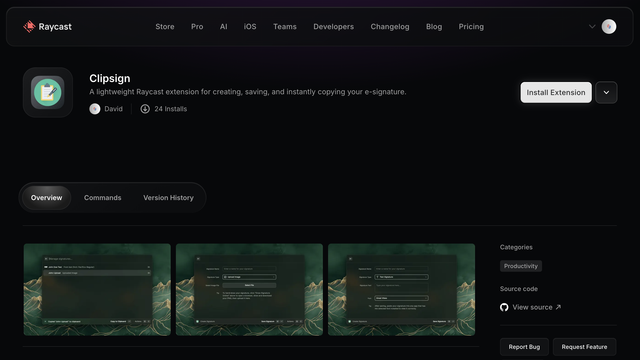 Clipsign Screenshot1