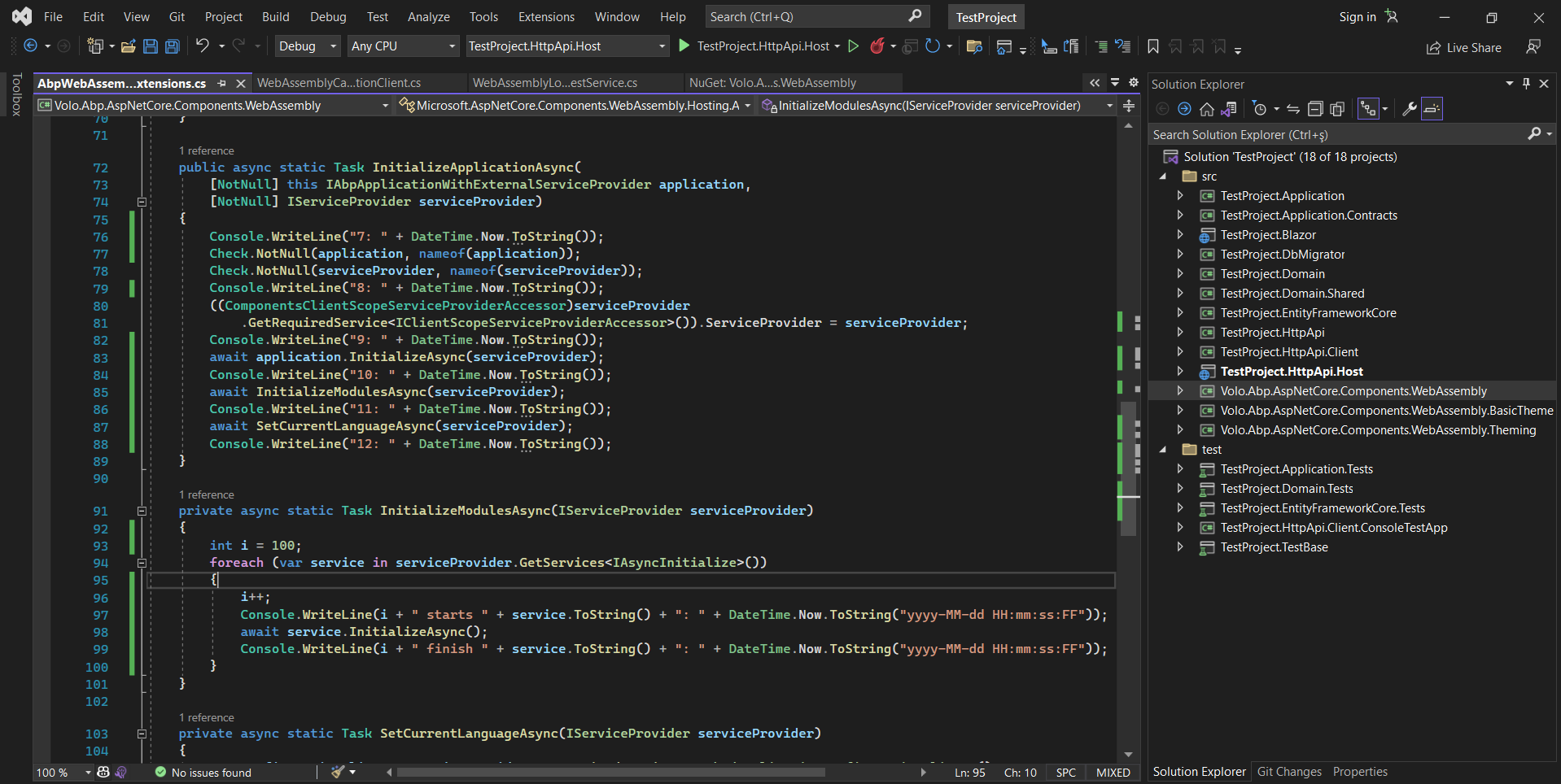 Loading after caching