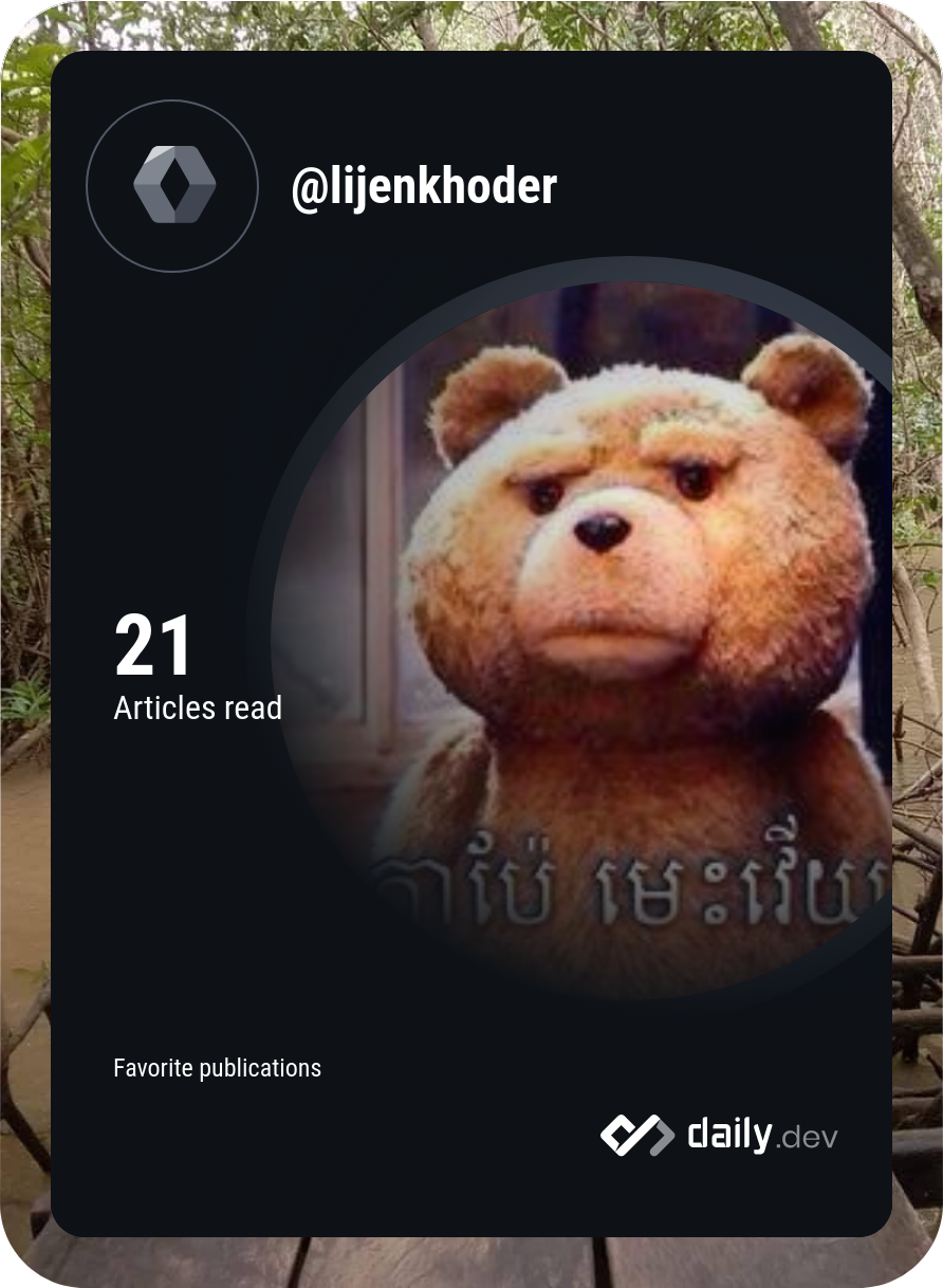 Lijen Khoder's Dev Card