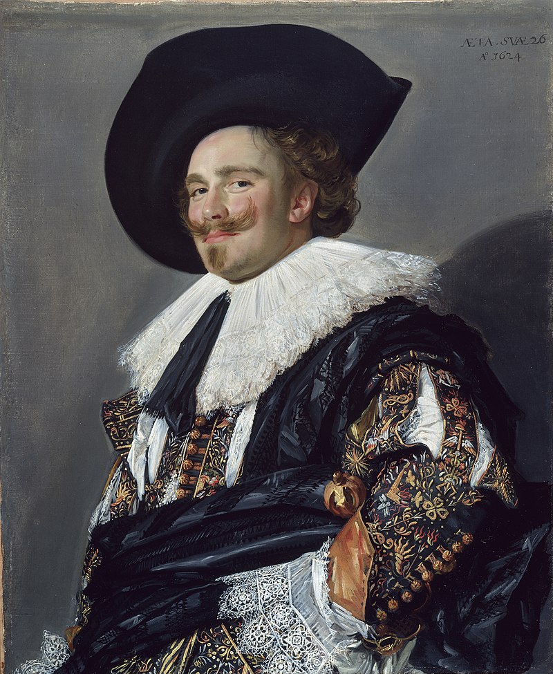 Source : Wikipédia - Frans Hals (1580-1683) - Le Cavalier riant (1624) - Wallace Collection (musée) de Londres