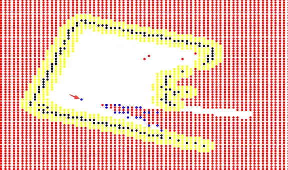 robot in costmap