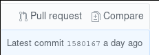 Pull request button