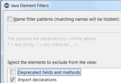 hide deprecated fields and methods