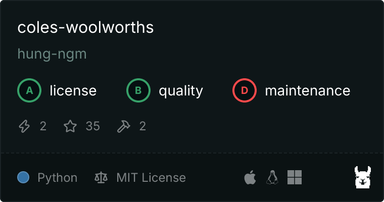 GitHub - hung-ngm/coles-woolworths-mcp-server · GitHub