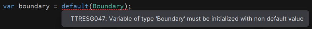 Complex Value Objects must be initialized