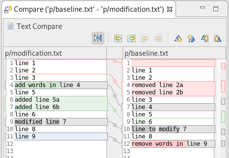 compare editor colors