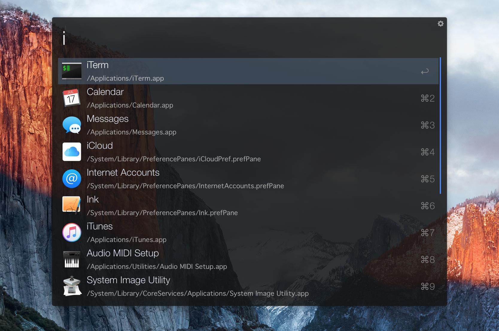 Dark theme El Capitan for Alfred 2