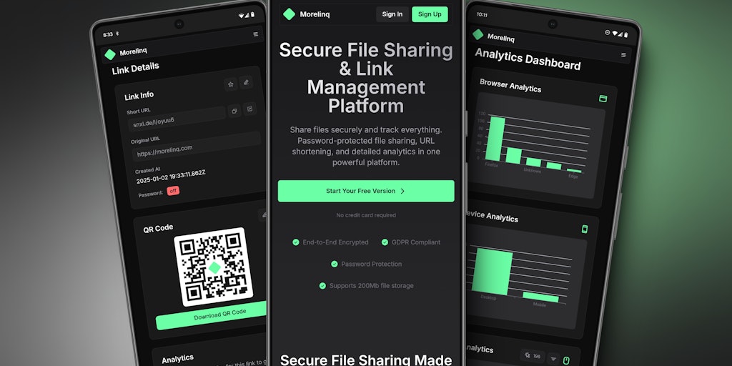 Morelinq - File sharing & Url shortening