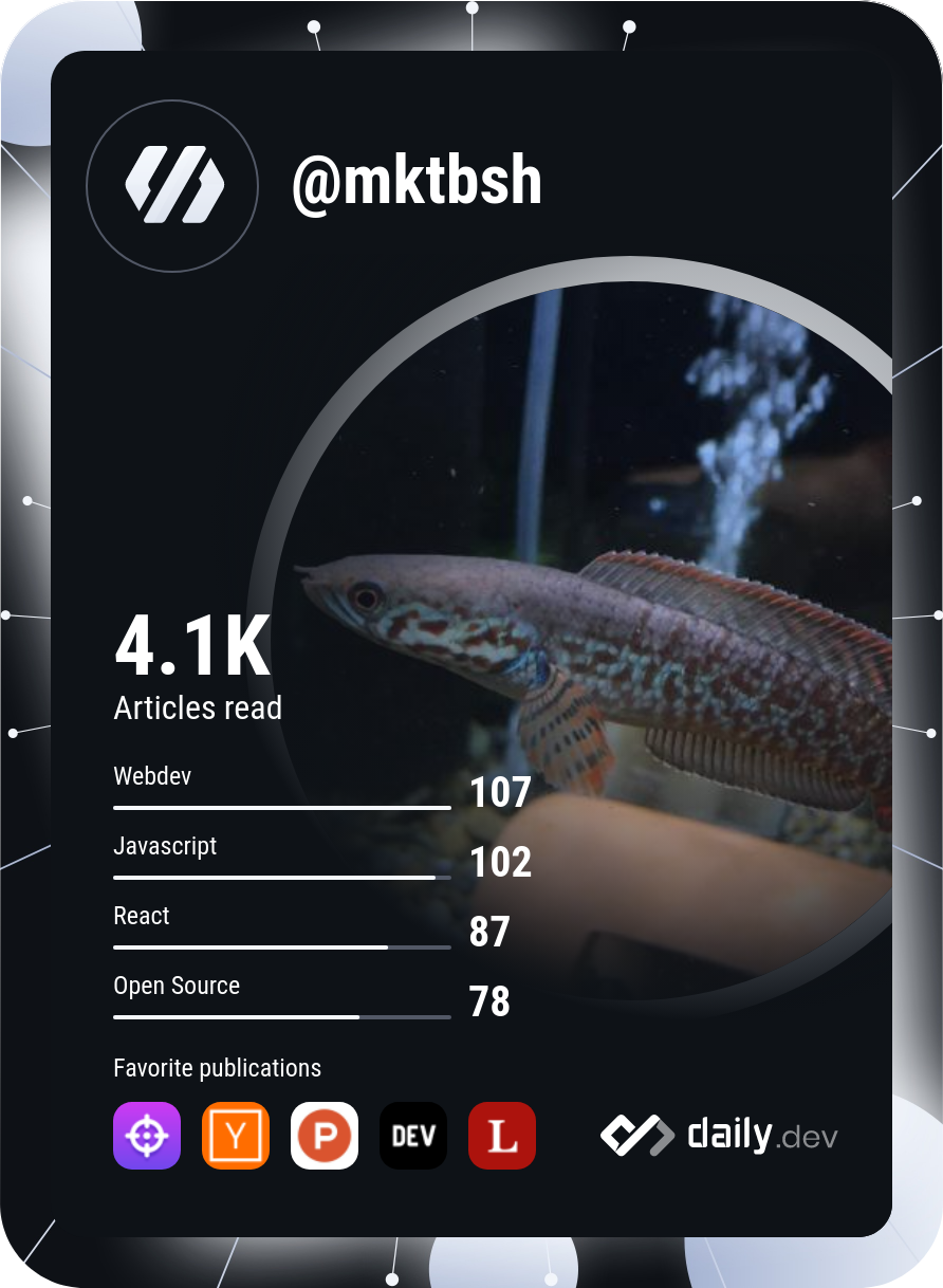 mktbsh's Dev Card