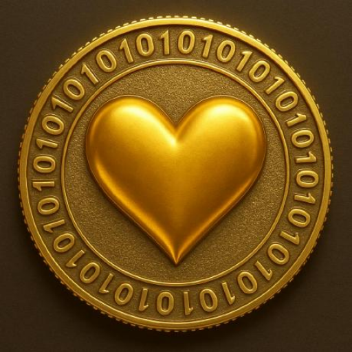 SHAMBA LUV — the gold binary heart